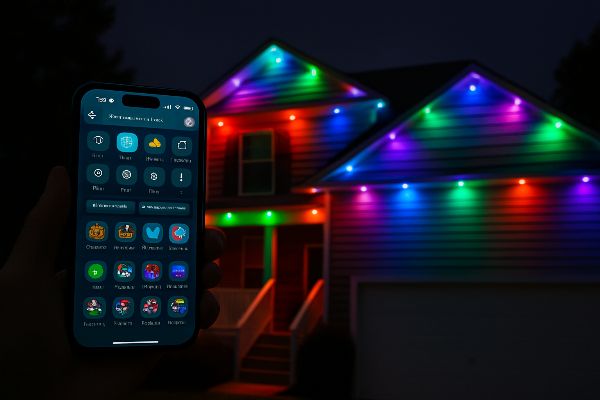 Commercial Christmas Light Installation in Denver